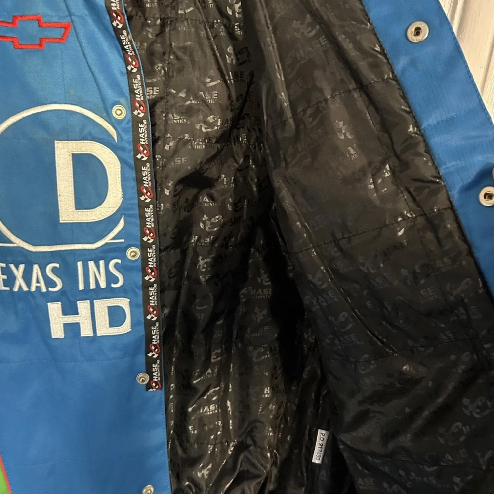 RARE chase authentics DLP Texas SIGNED tony raines NASCAR jacket mens m 2006 - Picture 8 of 8